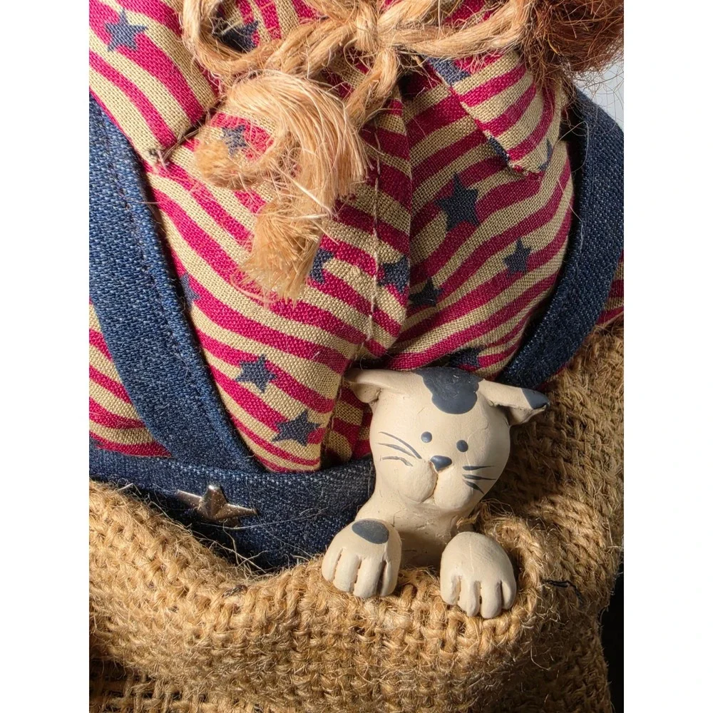 Lizzie High Jack Valentine Doll 1498 Handcrafted Americana Folk Art 2000 USA